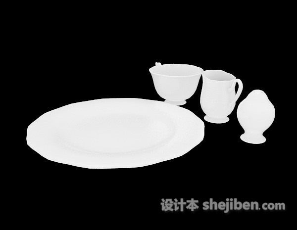 茶杯器具3d模型下载