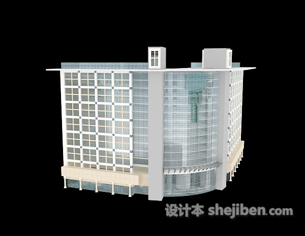 户外高楼3d模型下载