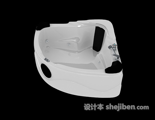 按摩家居浴缸3d模型下载