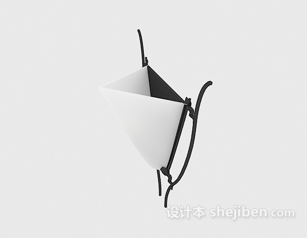 个性简约风格壁灯3d模型下载