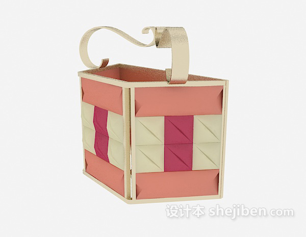 彩色壁灯3d模型下载