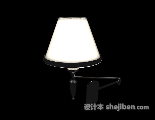 简约家居壁灯3d模型下载