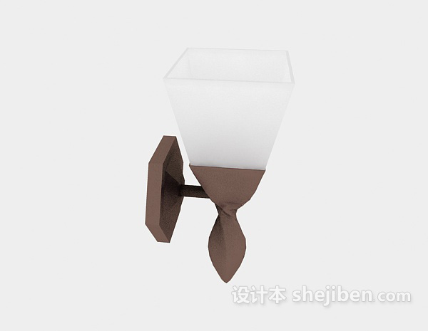 欧式复古壁灯3d模型下载