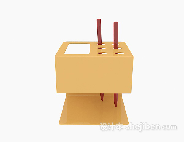 办公用品笔架3d模型下载