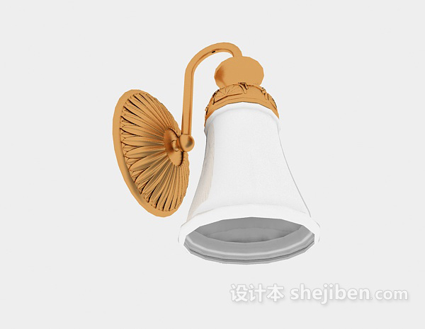欧式风格精致壁灯3d模型下载