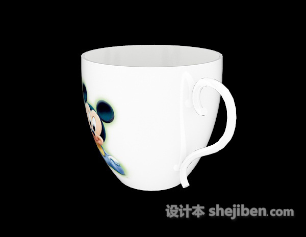 可爱茶杯3d模型下载