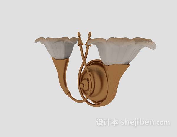 欧式家庭壁灯3d模型下载