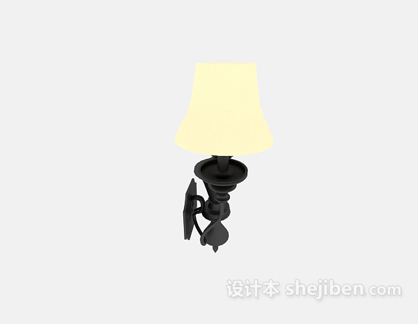 欧式简约实用壁灯3d模型下载