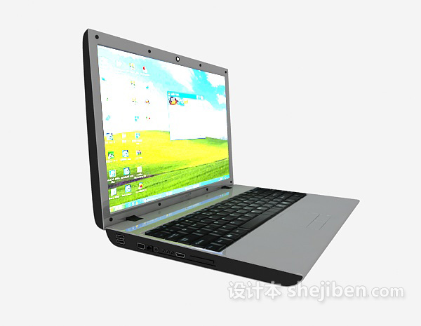 笔记本随身电脑3d模型下载