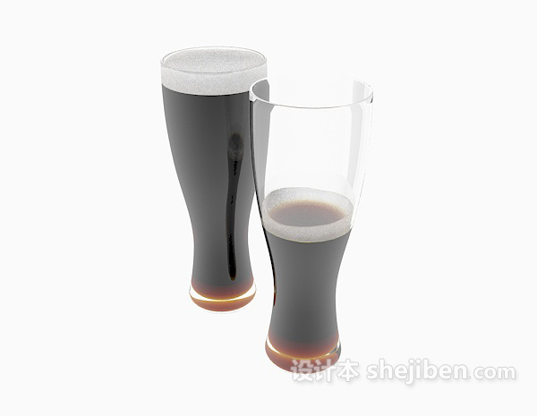 透明玻璃杯3d模型下载