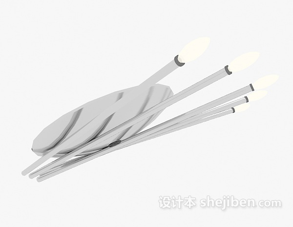 个性吸顶灯3d模型下载