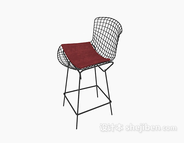 网状高脚椅3d模型下载