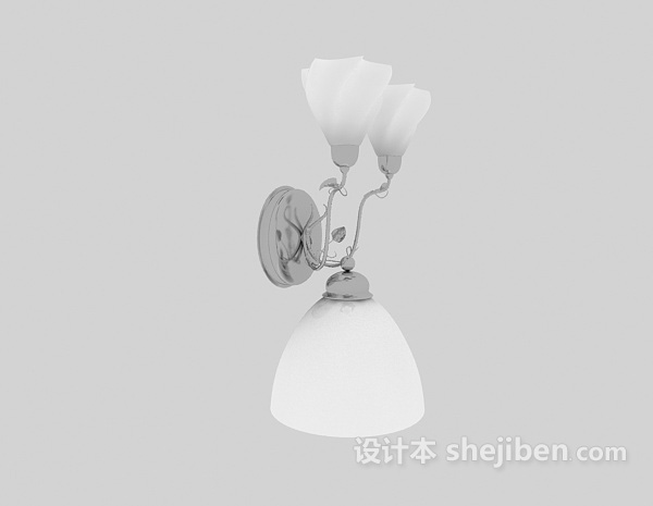 个性特色壁灯3d模型下载