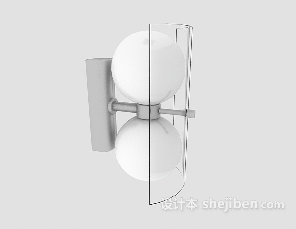 现代家居壁灯3d模型下载