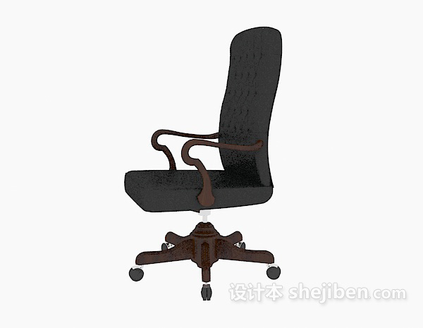 靠背老板办公椅3d模型下载