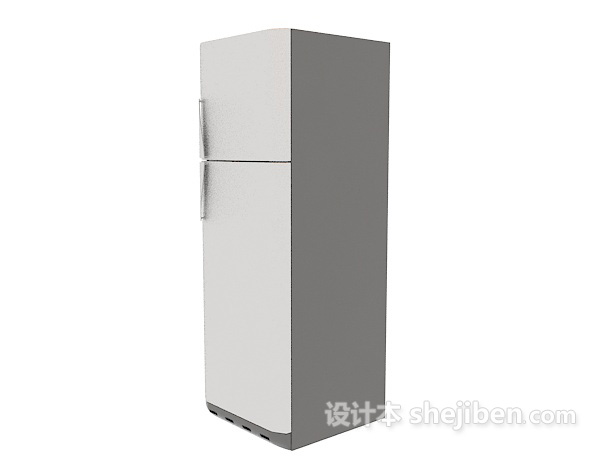 家用双层冰箱3d模型下载
