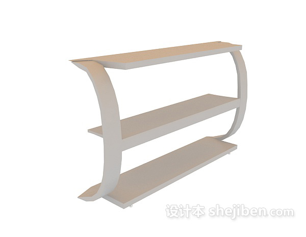 家居过道展示柜3d模型下载