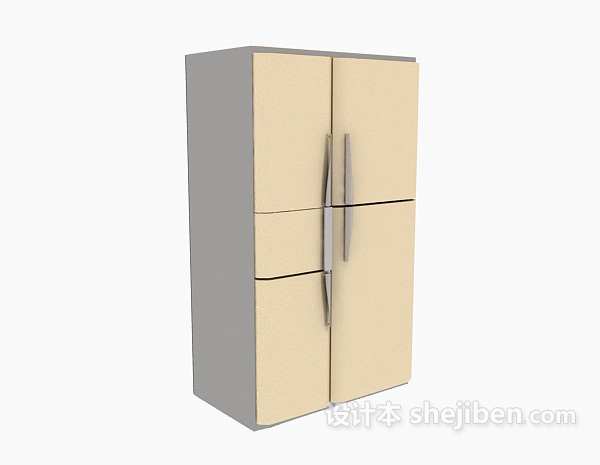 双开门电冰箱3d模型下载
