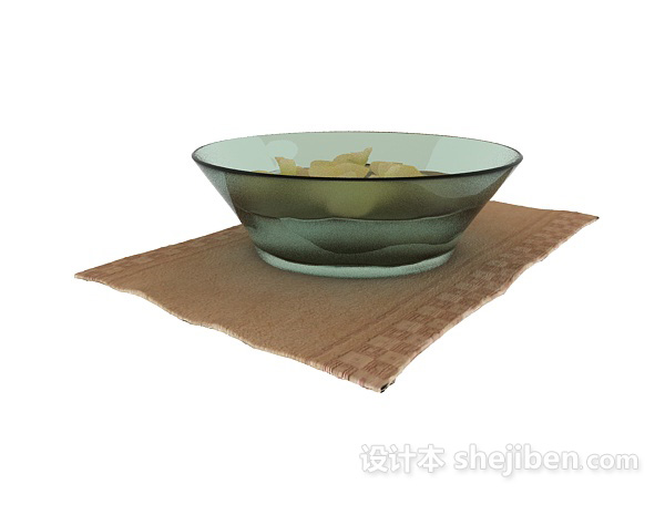 玻璃碗3d模型下载