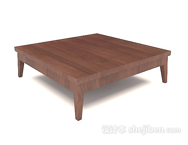 方桌茶几3d模型下载