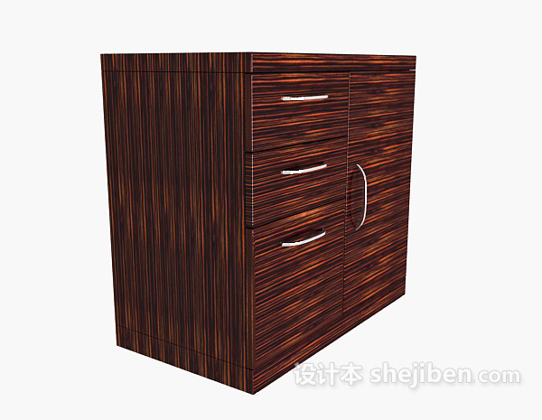 特色家居边柜3d模型下载