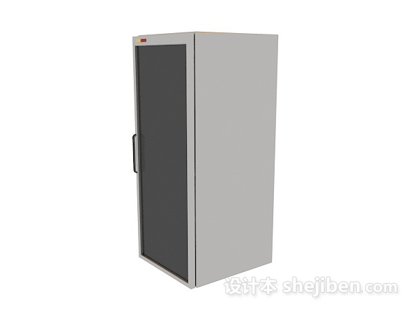 拉门冰箱3d模型下载