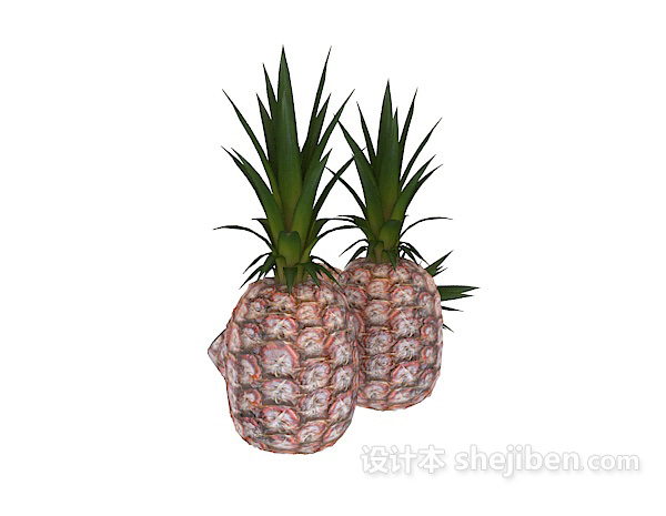 新鲜菠萝3d模型下载