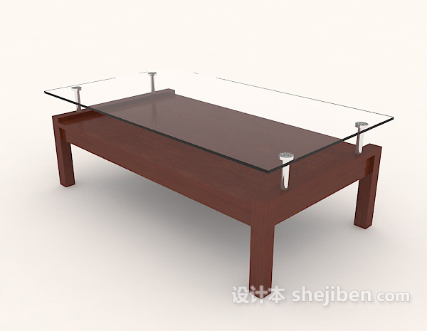 现代常见茶几3d模型下载
