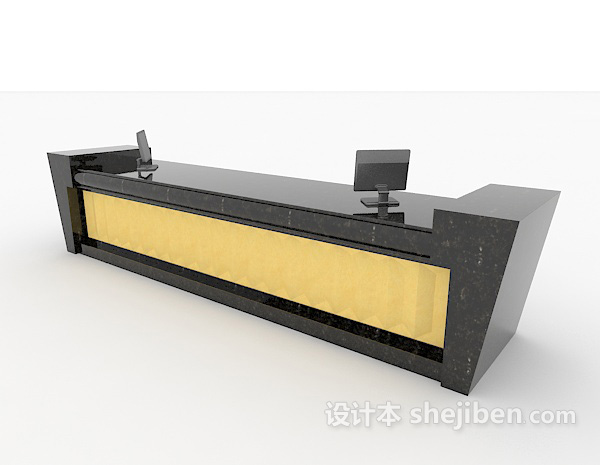 酒店班台3d模型下载