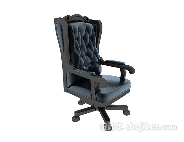 欧式高档老板椅3d模型下载