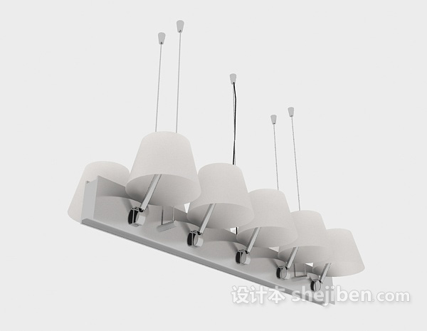 简约现代家居吊灯3d模型下载