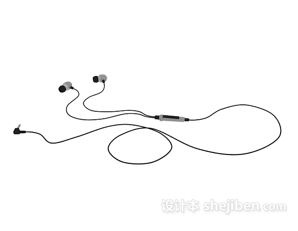 随身便携耳机3d模型下载
