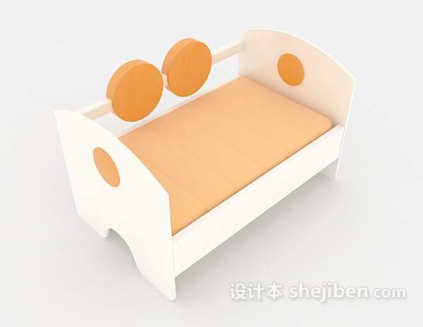 小巧儿童床3d模型下载