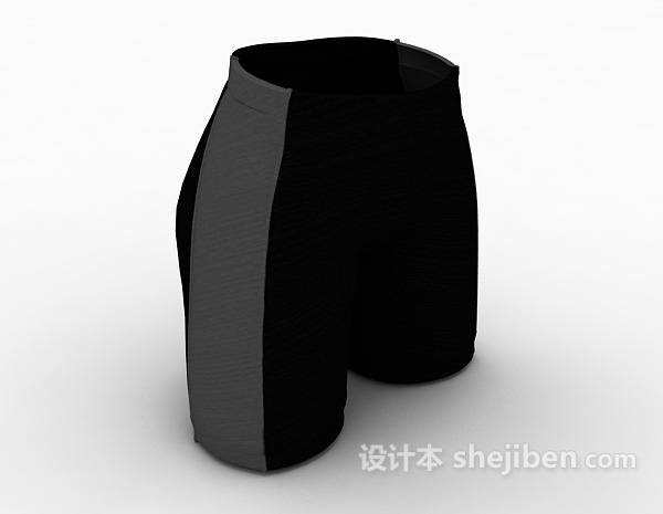 运动裤3d模型下载
