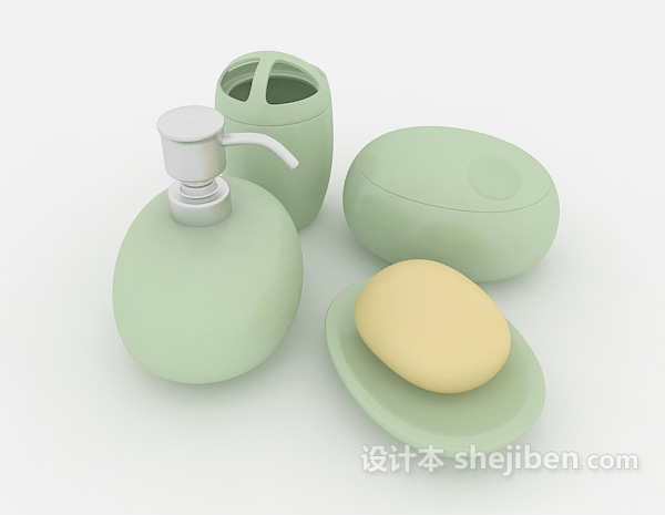 卫浴小件套装3d模型下载