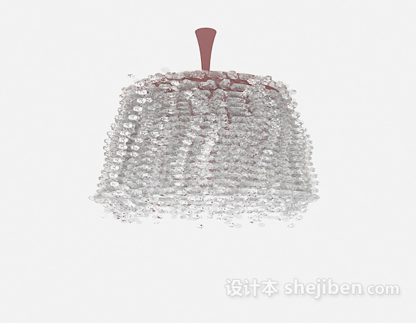 蜂窝状水晶吊灯3d模型下载
