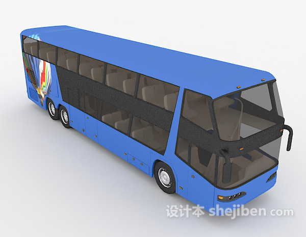 客运大巴3d模型下载
