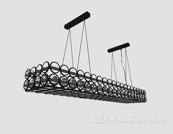 个性时尚现代吊灯3d模型下载