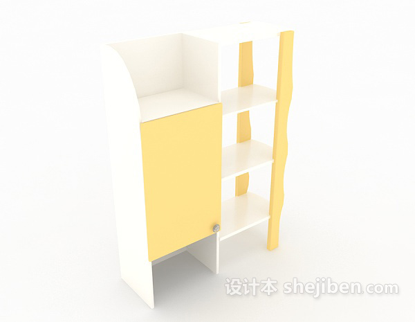 现代风格简约展示柜3d模型下载