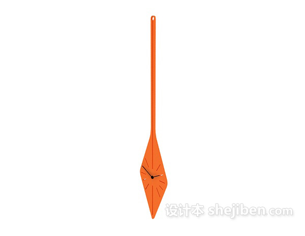 个性悬挂式时钟3d模型下载