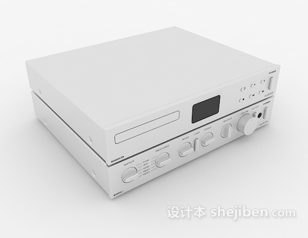 家居VCD播放机3d模型下载
