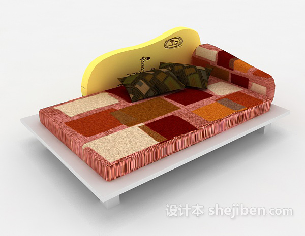 儿童休闲床3d模型下载