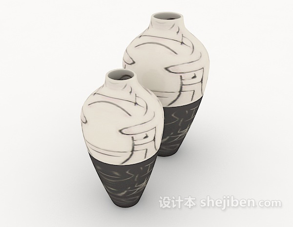 个性简约瓷器3d模型下载