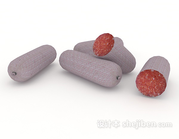 食用香肠3d模型下载