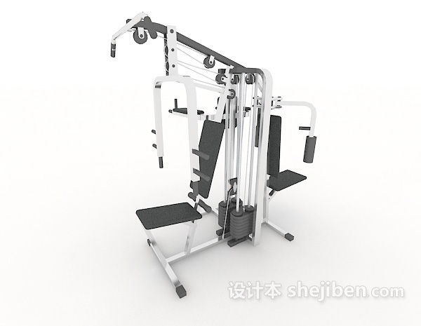 健身房器材设备3d模型下载