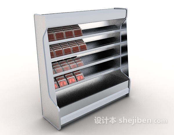 冰柜货架3d模型下载