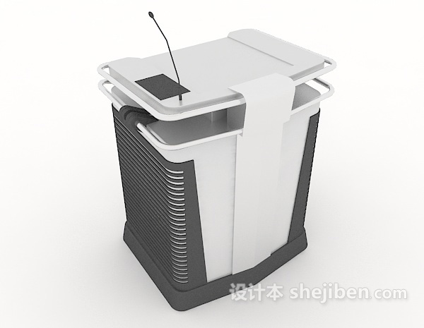 发言台3d模型下载
