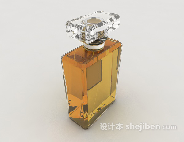 玻璃时尚香水瓶3d模型下载