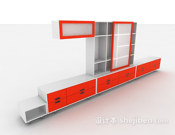 现代家居展示会3d模型下载