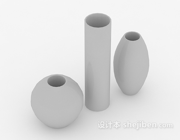 简约瓷器3d模型下载